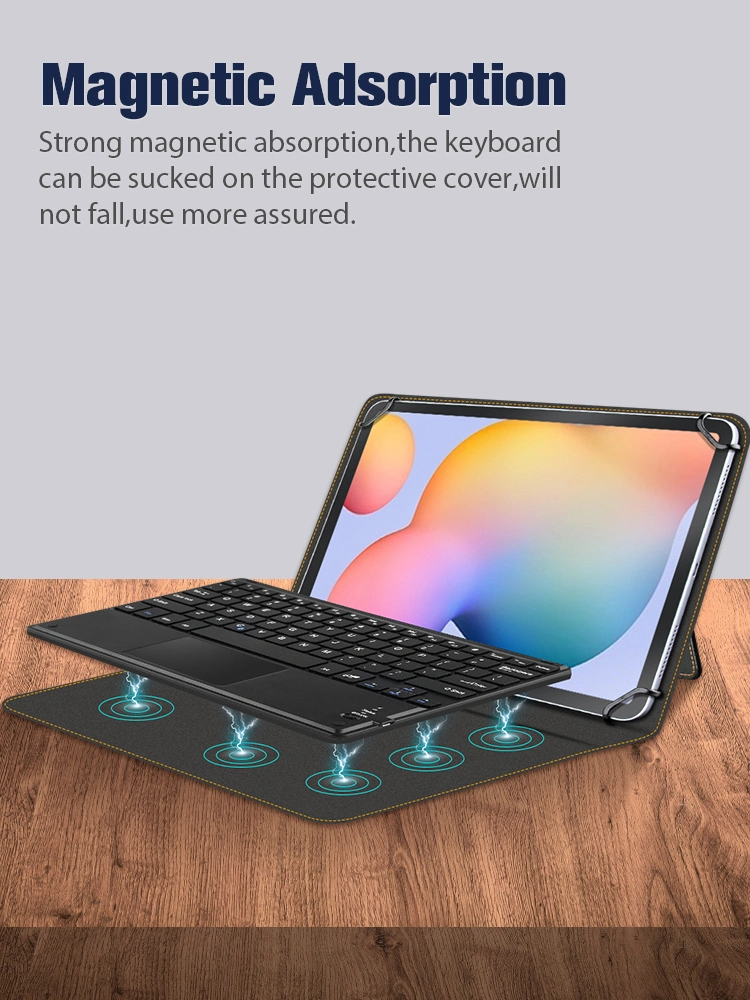 Wireless Touchpad Keyboard Case for iPad 9.7 10.2 10.9 PRO 11 Samsung Tab A8 S6 S7 11inch Universal Tablet Case Factory Supplier