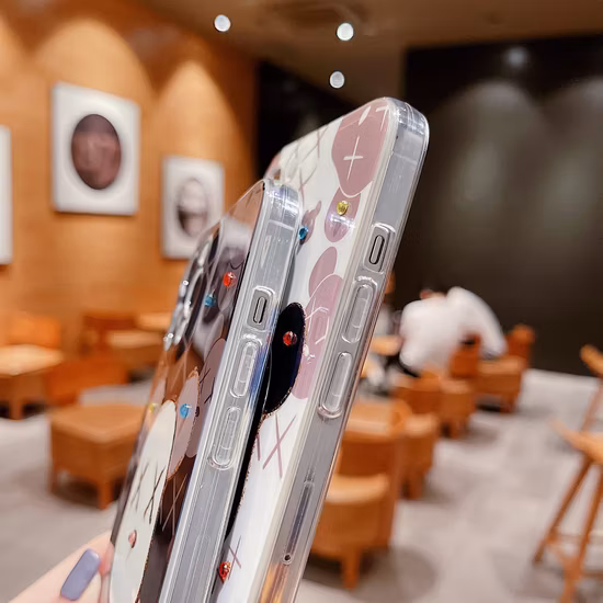 Street Brand Fashion Kaws TPU Soft Mobile Phone Case for Gloomy Bear Momo Mobile Phone IMD Soft Case