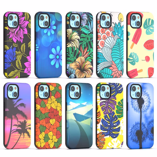 Stitching Style Marble IMD TPU Mobile Phone Case for iPhone