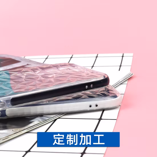 Diamond Textured Two-Color Mobile Case TPU Simple Lucency Phone Case for iPhone 13 for iPhone 14