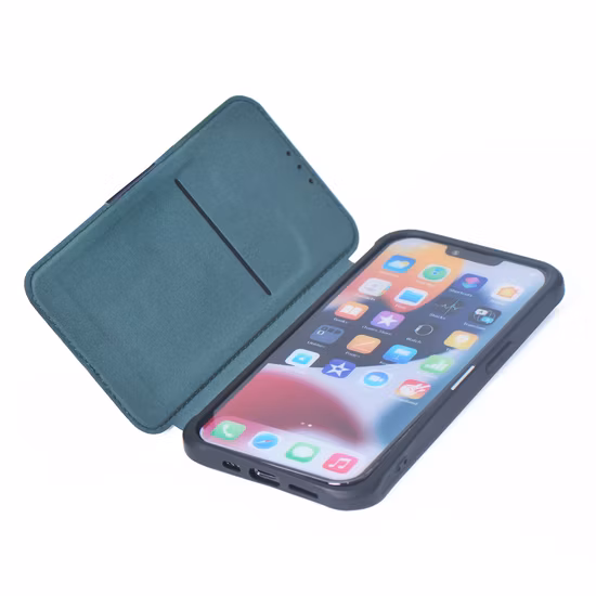Shockproof Premium Leather Case for iPhone 13 PRO, Luxury Business PU Leather with TPU Phone Case for iPhone 11 12