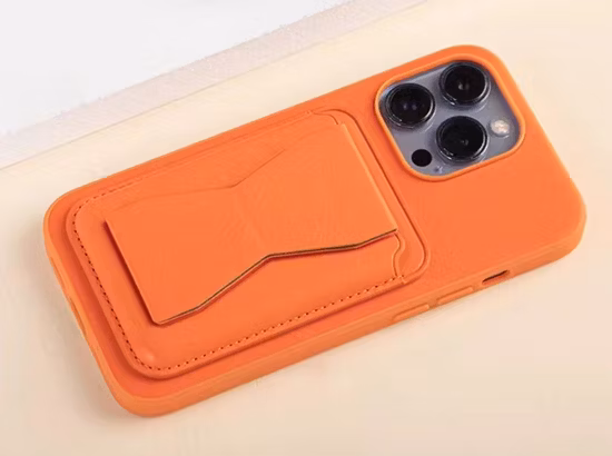 Wholesale Luxury TPU PC PU Mobile Phone Accessories Back Cover Cases with Card Slot Stand for iPhone 14 13 12 11 for Samsung Huawei Xiaomi Oppo