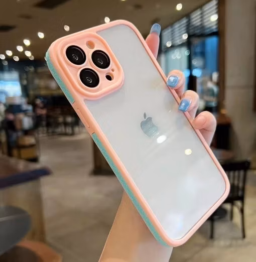 Customized Wholesale Anti Shock Mobile Phone Case Colour Frame TPU PC Metal Fashion Phone Case for iPhone 13/14/14 PRO/13 PRO Max