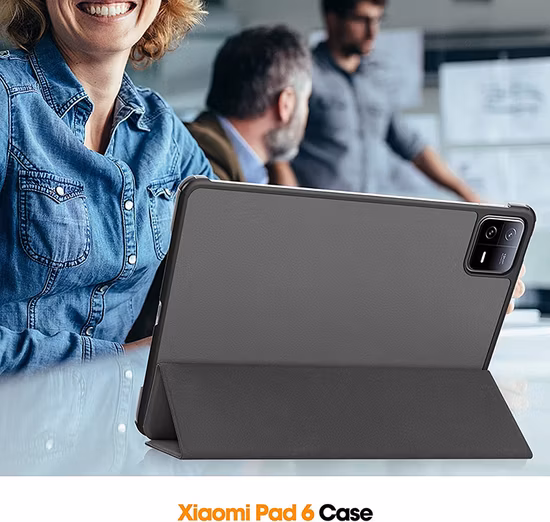Shockproof Auto Wake/Sleep Tri-Fold Stand Tablet Leather Case for Xiaomi Pad 6/Mi Pad 6 PRO 11 Inch 2023